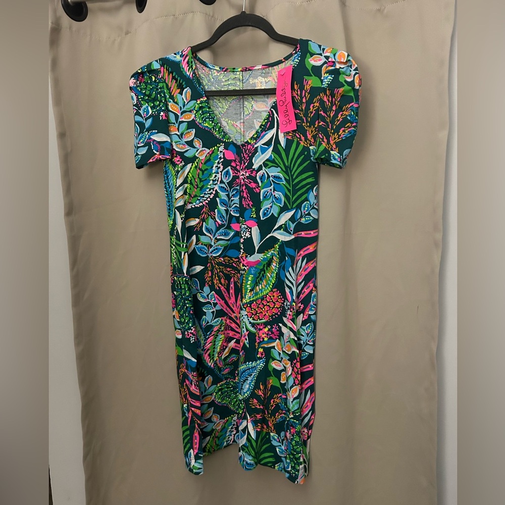 Xs lily Pulitzer puff sleeve cotton mini dress